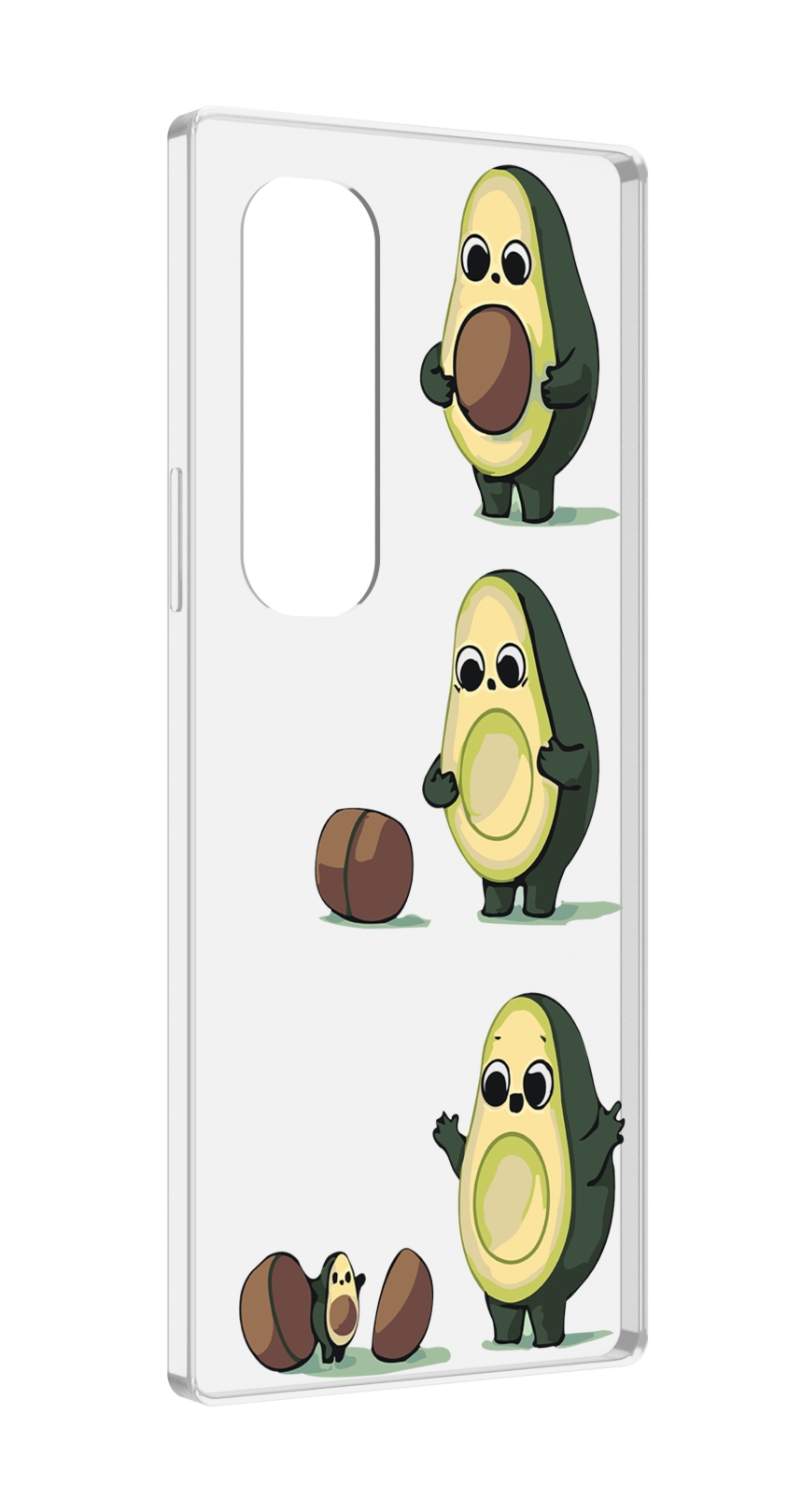 

Чехол MyPads авокадо-с-малышом для Samsung Galaxy Z Fold 4 (SM-F936), Прозрачный, Tocco