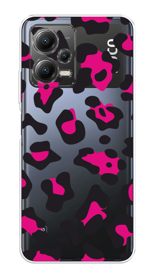 

Чехол на Xiaomi Poco X5 5G "Pink cow spots", Черный;розовый, 317950-1