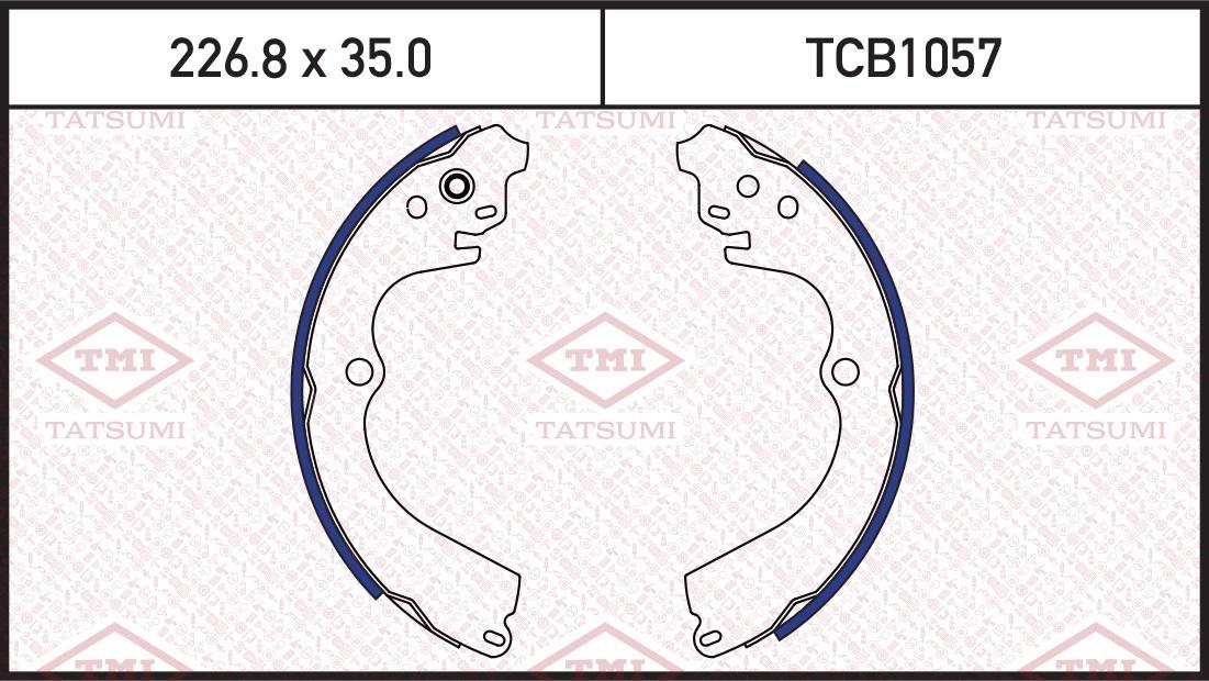 

Колодки тормозные зад SUBARU Forester 97->/Impreza 95->/Legacy ->98 Tatsumi tcb1057