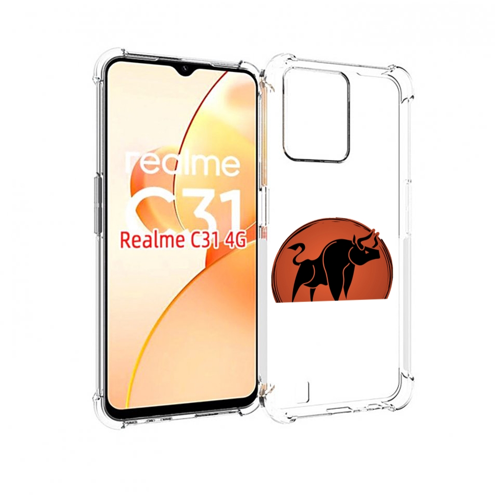 

Чехол MyPads Бык-2 для OPPO Realme C31, Прозрачный, Tocco