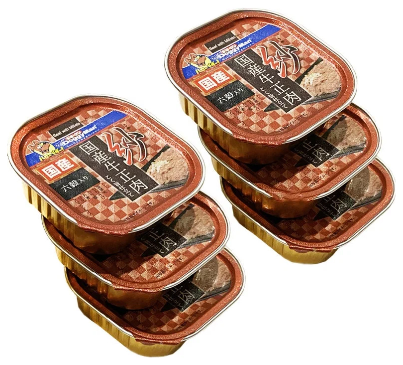 фото Влажный корм для собак japan premium pet 6 злаков здоровья говядина и цыпленок, 6 шт 100 г