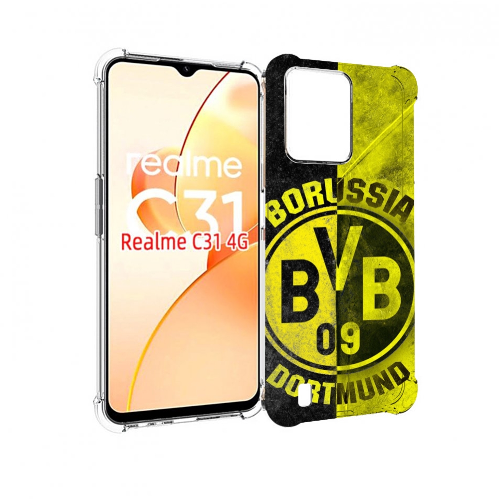 

Чехол MyPads Боруссия мужской для OPPO Realme C31, Прозрачный, Tocco