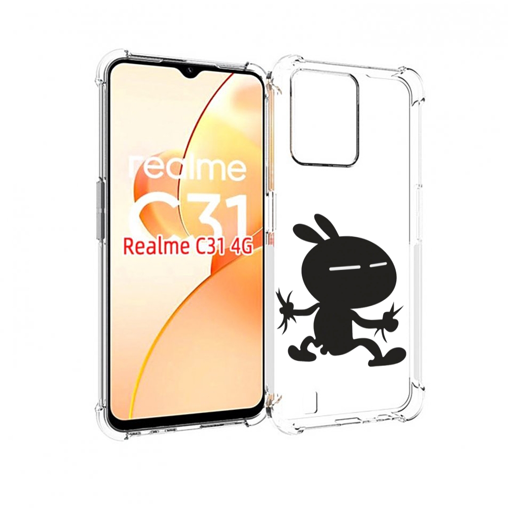 

Чехол MyPads Боец для OPPO Realme C31, Прозрачный, Tocco