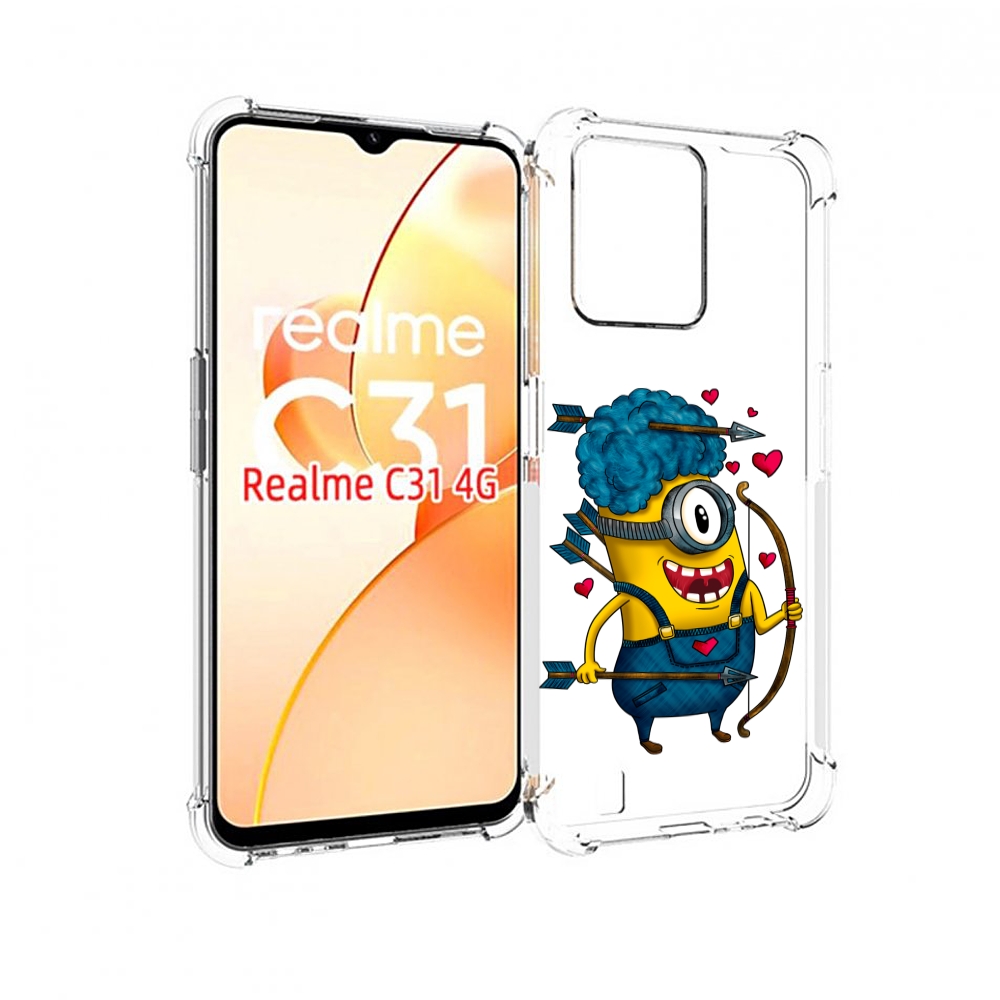 

Чехол MyPads Миньон купидон для OPPO Realme C31, Прозрачный, Tocco