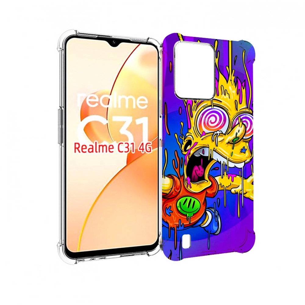 

Чехол MyPads Барт-арт-стрит для OPPO Realme C31, Прозрачный, Tocco