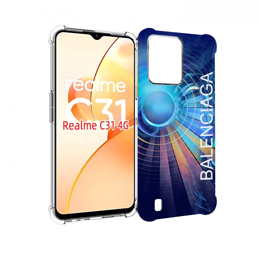 

Чехол MyPads Баленсиага-абстракция для OPPO Realme C31, Прозрачный, Tocco