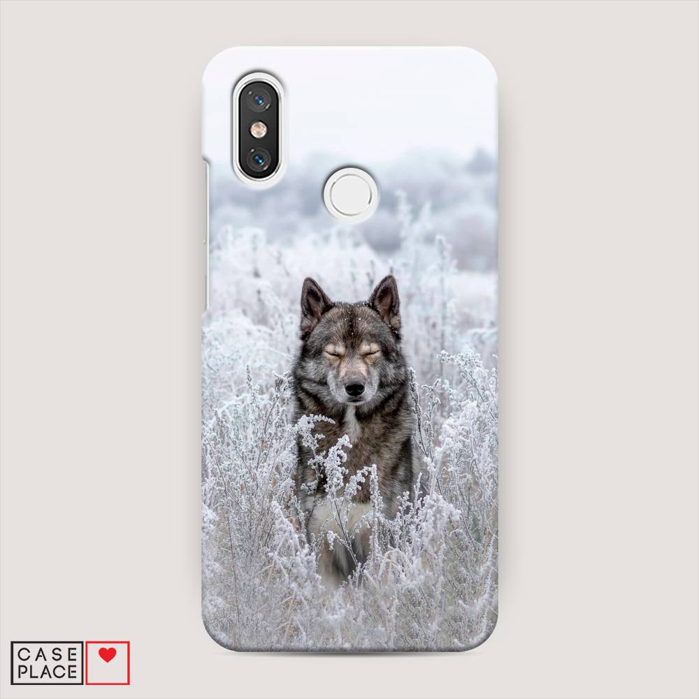 

Пластиковый чехол "Волк в поле" на Xiaomi Mi 8, 33520-1