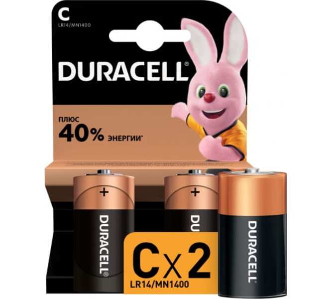 Батарейка Duracell Lr14 Bl-2 DURACELL арт. 81545437