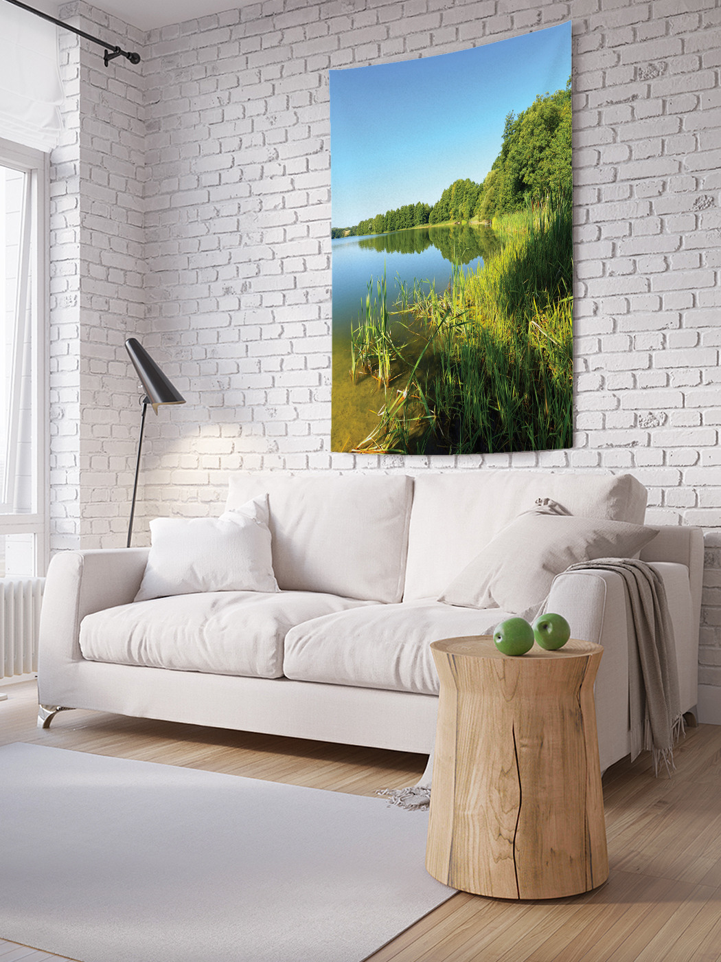 

Вертикальное фотопанно на стену JoyArty Камыши на берегу 100x150 см, Камыши на берегу