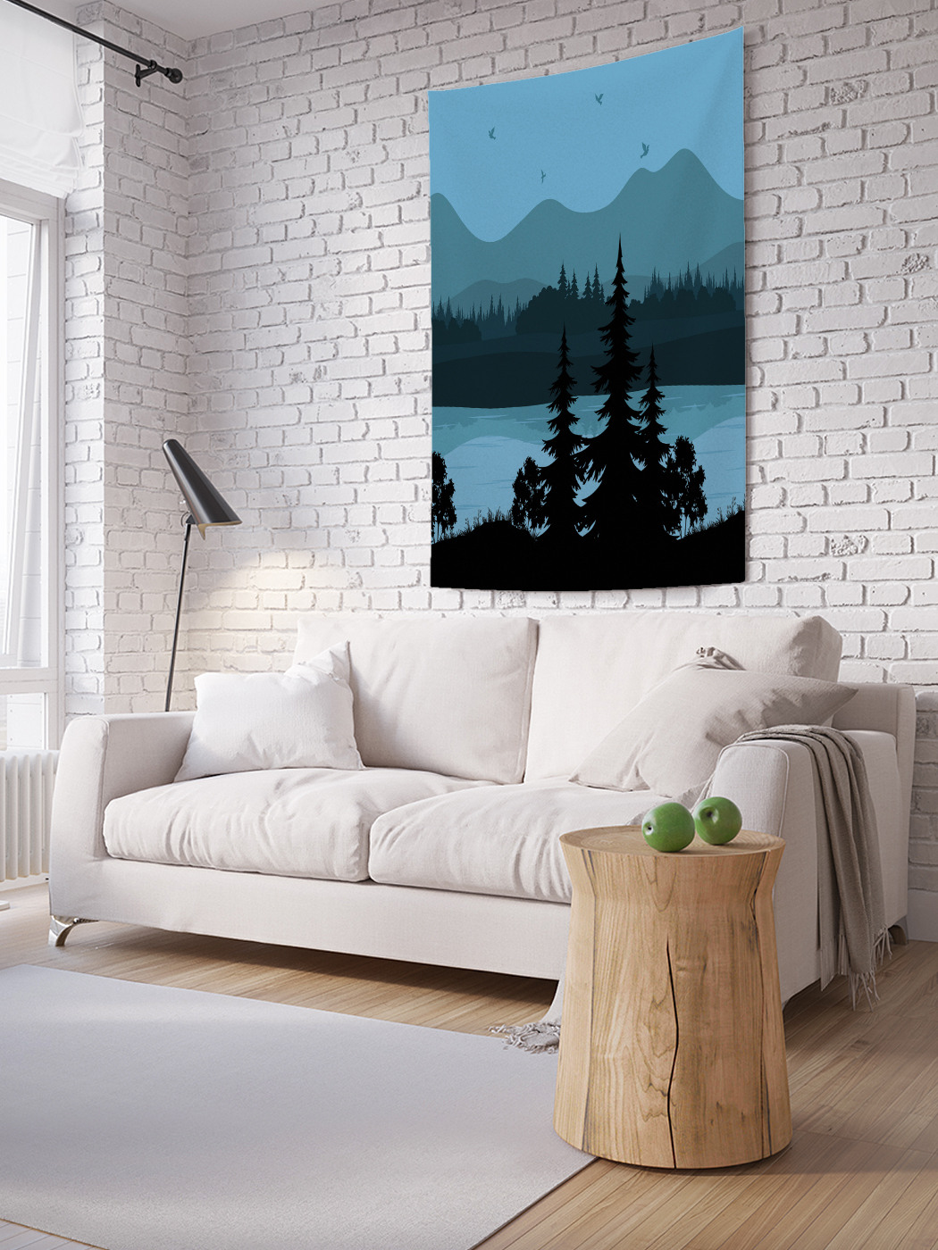 

Вертикальное фотопанно на стену JoyArty Горы вдали 100x150 см, Горы вдали
