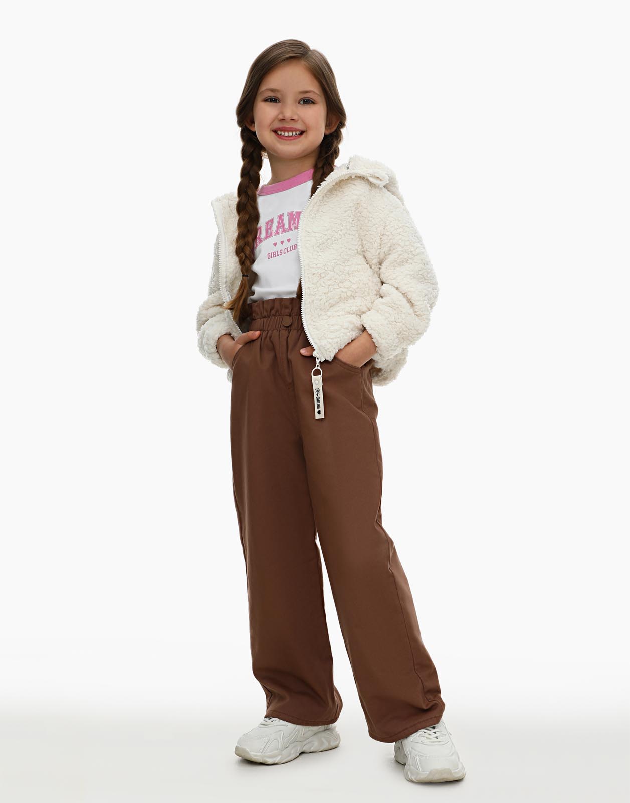 

Брюки Gloria Jeans GWB001215 коричневый 9-10л/140 для девочки, GWB001215