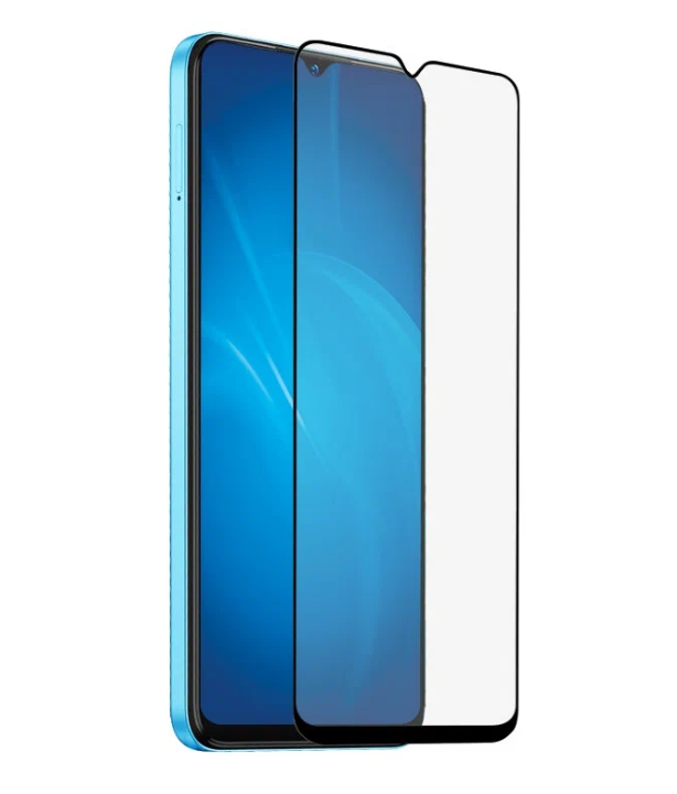 

Закаленное стекло DF для Tecno Spark 9 Pro Full Screen+Full Glue Black Frame tColor-13