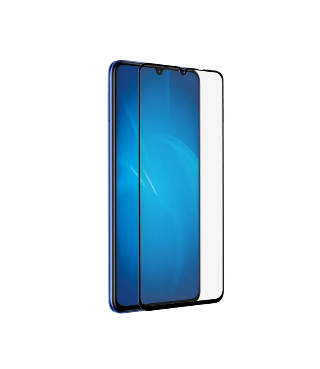 Закаленное стекло DF для Huawei Nova Y70 Fullscreen+Fullglue Black Frame hwColor-132