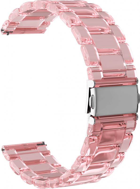

Ремешок акриловый Adamantine 22 для Ticwatch E2 (Бледно-розовый)