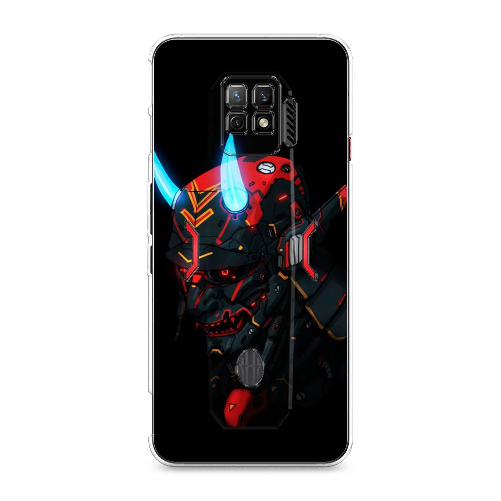 фото Силиконовый чехол "неоновый самурай" на zte nubia red magic 7 pro awog