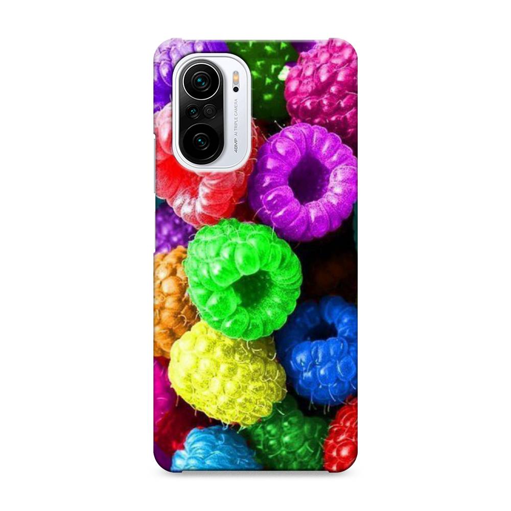 

Пластиковый чехол "Разноцветная малина" на Xiaomi Poco F3, 310120-7