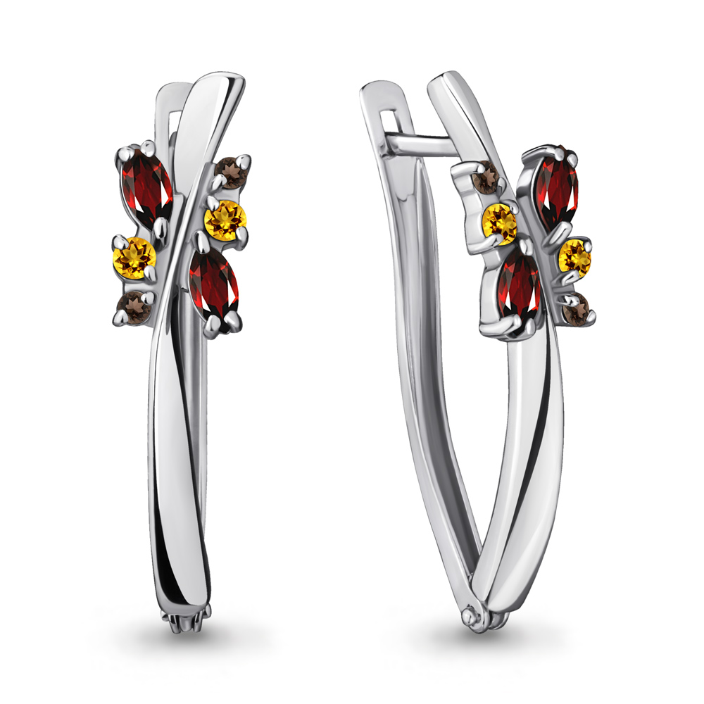 

Серьги из серебра с гранатом Aquamarine 4467347_925_р, 4467347_925_р