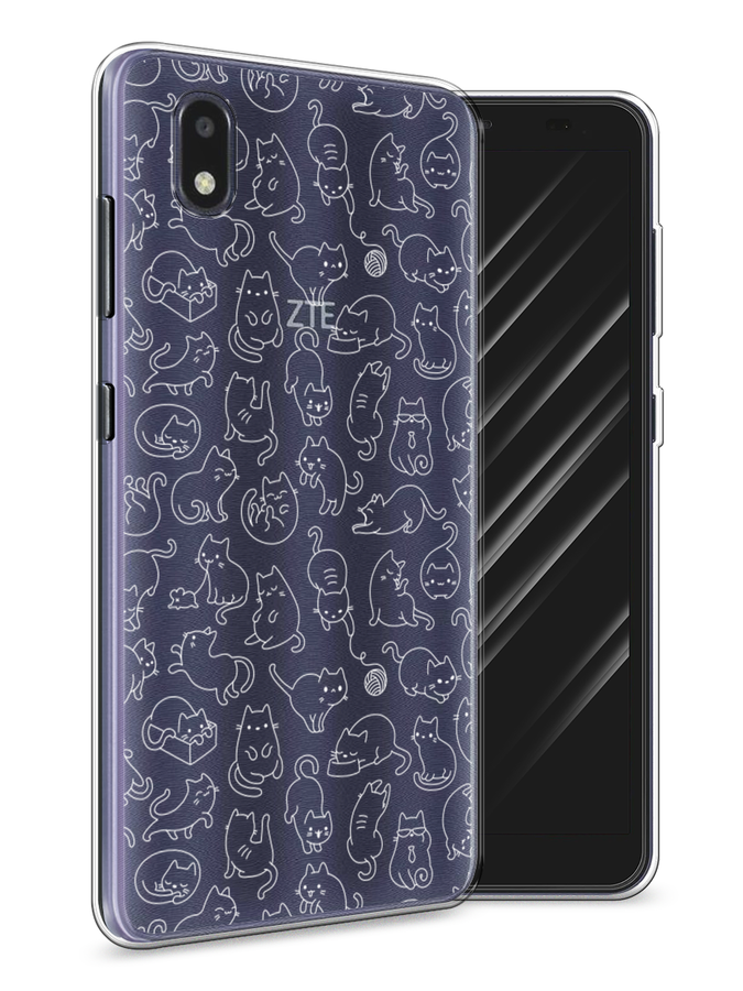 

Чехол Awog на ZTE Blade A3 (2020) / ЗТЕ Блэйд A3 (2020) "Шкодливые котики", Разноцветный, 133650-2