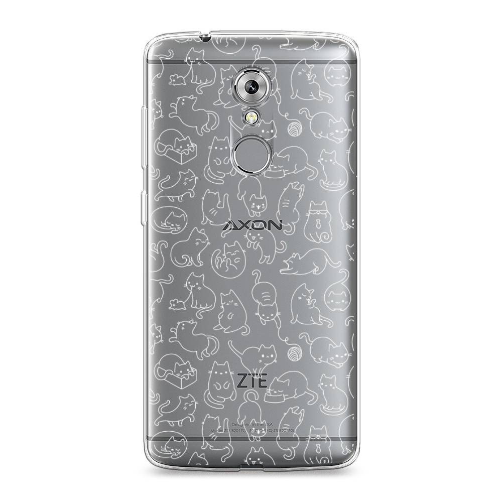 

Чехол Awog на ZTE Axon 7 / ЗТЕ Аксон 7 "Шкодливые котики", Разноцветный, 131450-2