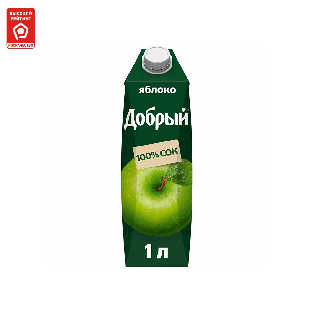 

Сок Добрый яблочный неосветленный 1 л