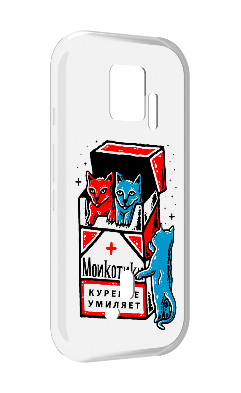 

Чехол MyPads красно-синие-коты для ZTE Nubia Red Magic 7S Pro, Прозрачный, Tocco
