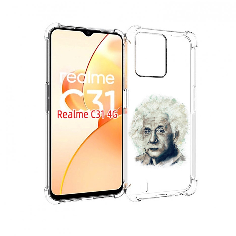 

Чехол MyPads Альберт энштейн для OPPO Realme C31, Прозрачный, Tocco