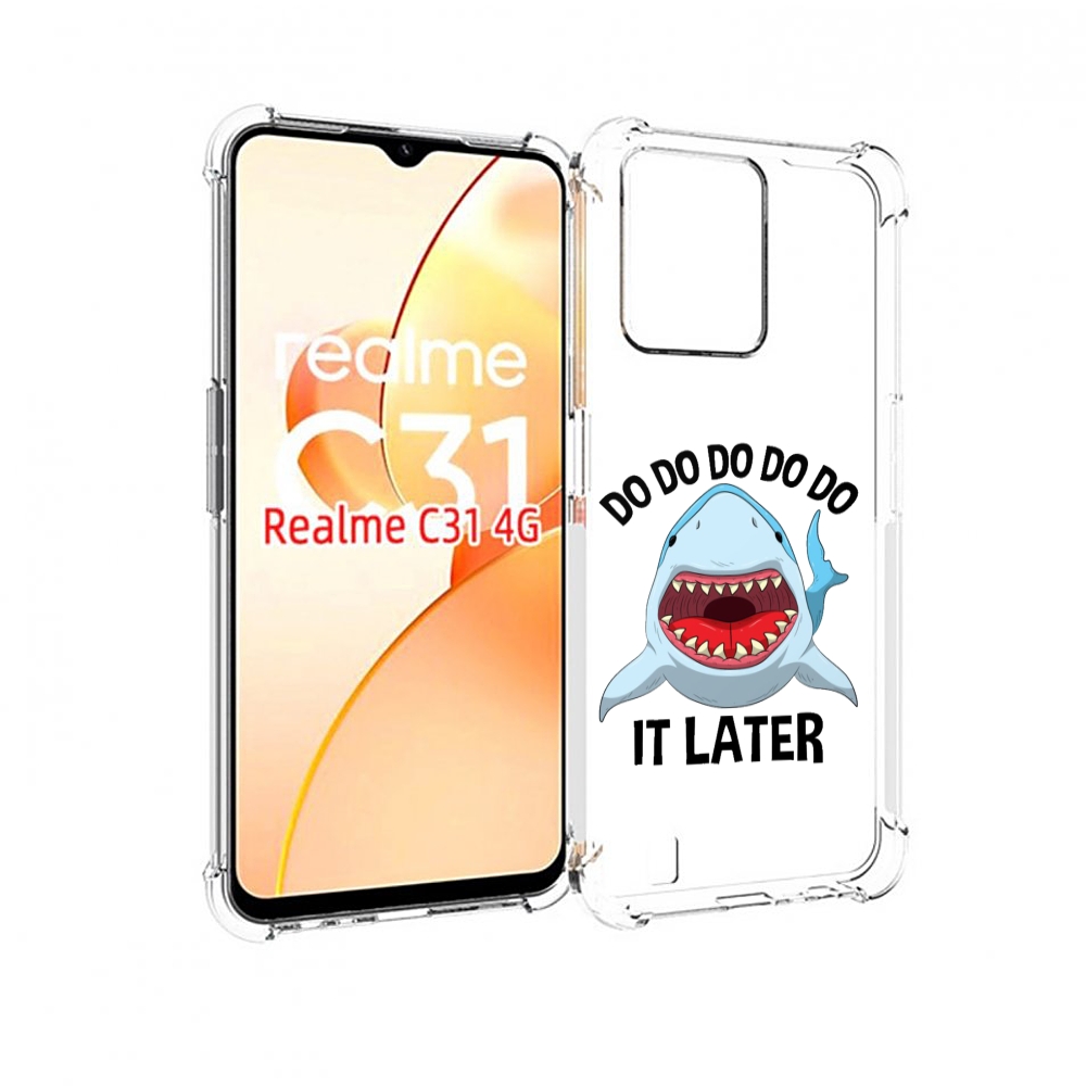 

Чехол MyPads Акула для OPPO Realme C31, Прозрачный, Tocco