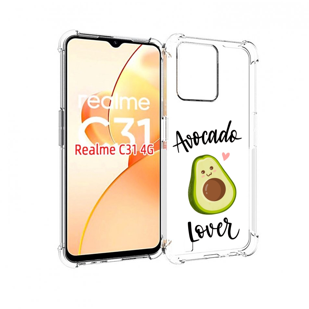 

Чехол MyPads Авокадо-любовь для OPPO Realme C31, Прозрачный, Tocco