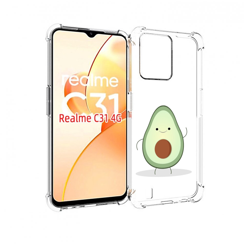 

Чехол MyPads Авокадик для OPPO Realme C31, Прозрачный, Tocco