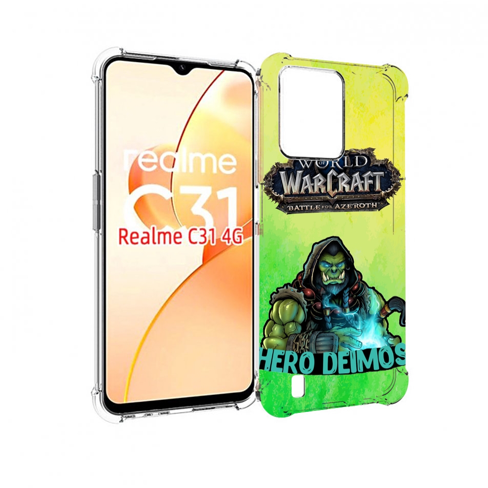 

Чехол MyPads world-of-warcraft мужской для OPPO Realme C31, Прозрачный, Tocco