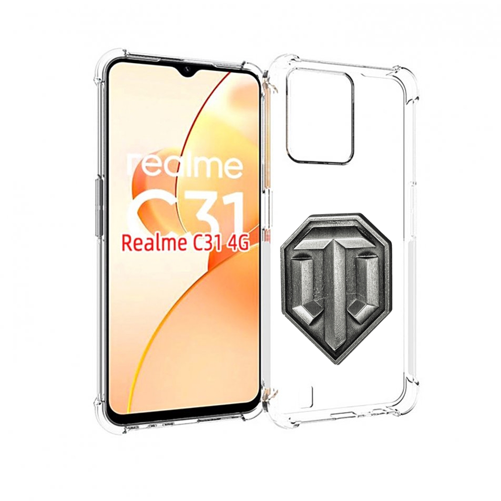 

Чехол MyPads world-of-tanks мужской для OPPO Realme C31, Прозрачный, Tocco