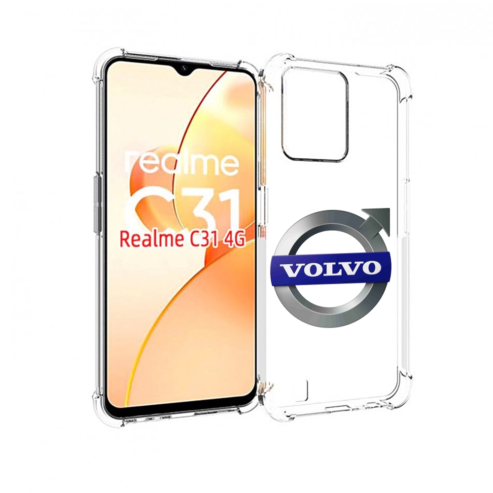 

Чехол MyPads volvo мужской для OPPO Realme C31, Прозрачный, Tocco