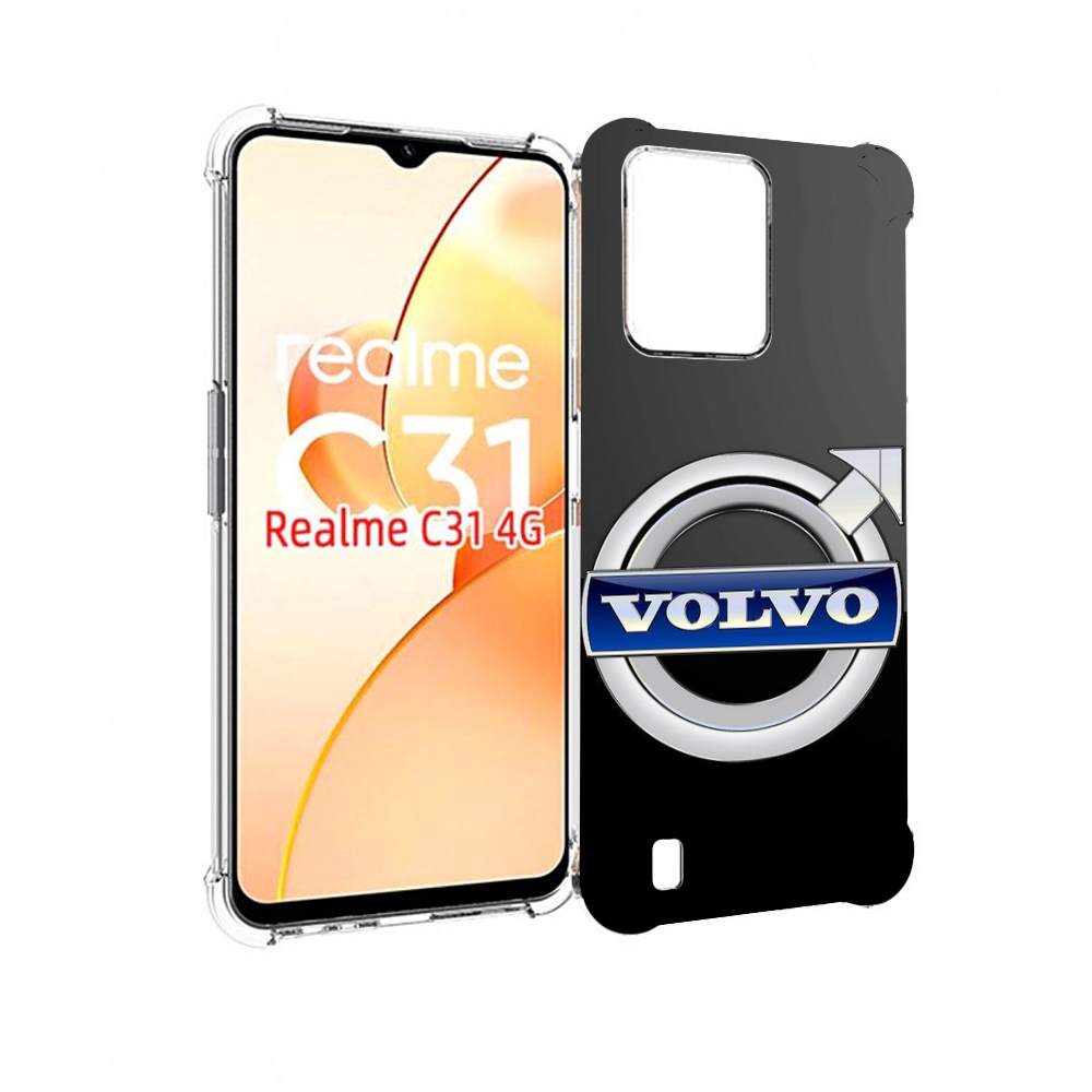 

Чехол MyPads volvo 2 мужской для OPPO Realme C31, Прозрачный, Tocco