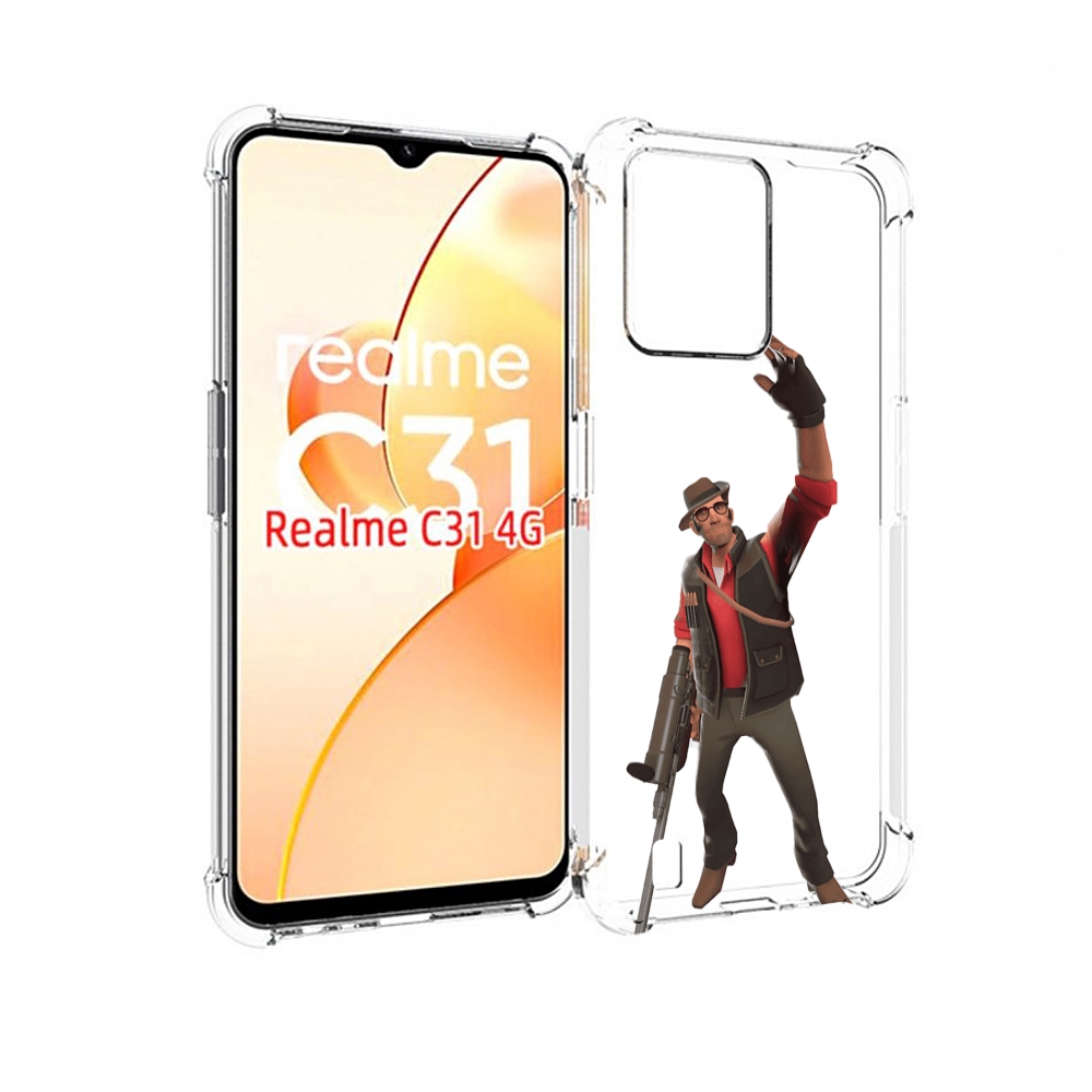 

Чехол MyPads team-fortress-2 для OPPO Realme C31, Прозрачный, Tocco