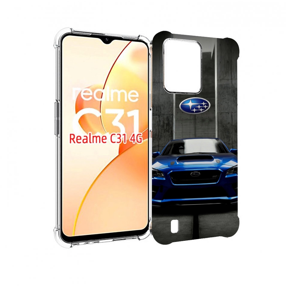 

Чехол MyPads subaru 1 мужской для OPPO Realme C31, Прозрачный, Tocco