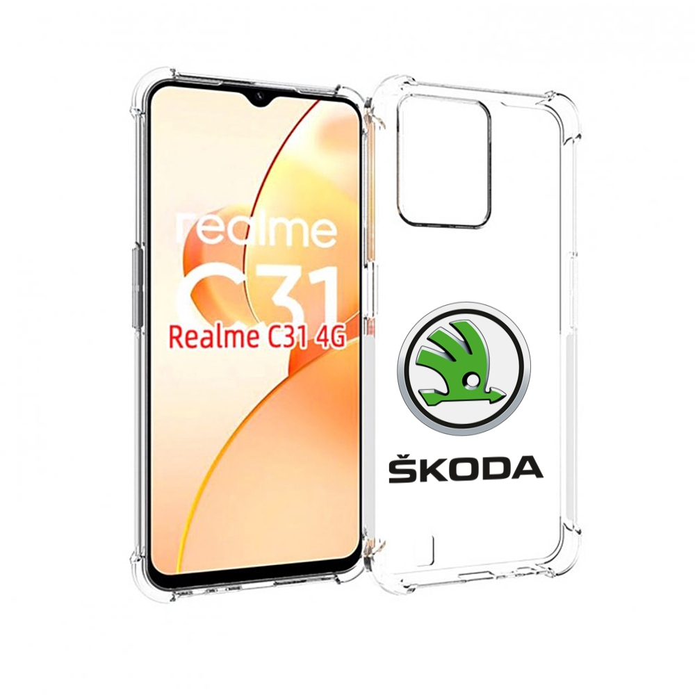 

Чехол MyPads skoda-4 мужской для OPPO Realme C31, Прозрачный, Tocco