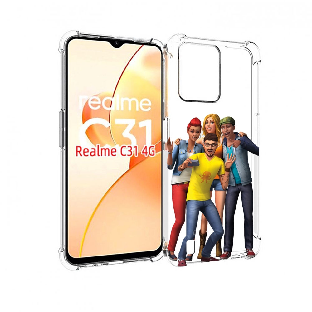 

Чехол MyPads sims для OPPO Realme C31, Прозрачный, Tocco