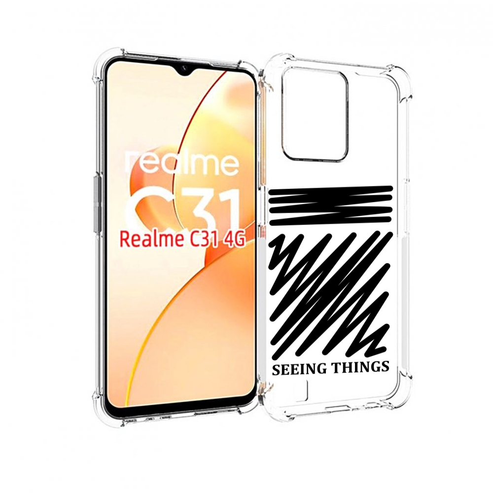 

Чехол MyPads seeing-things для OPPO Realme C31, Прозрачный, Tocco