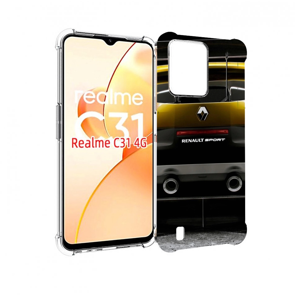 

Чехол MyPads renault-3 мужской для OPPO Realme C31, Прозрачный, Tocco