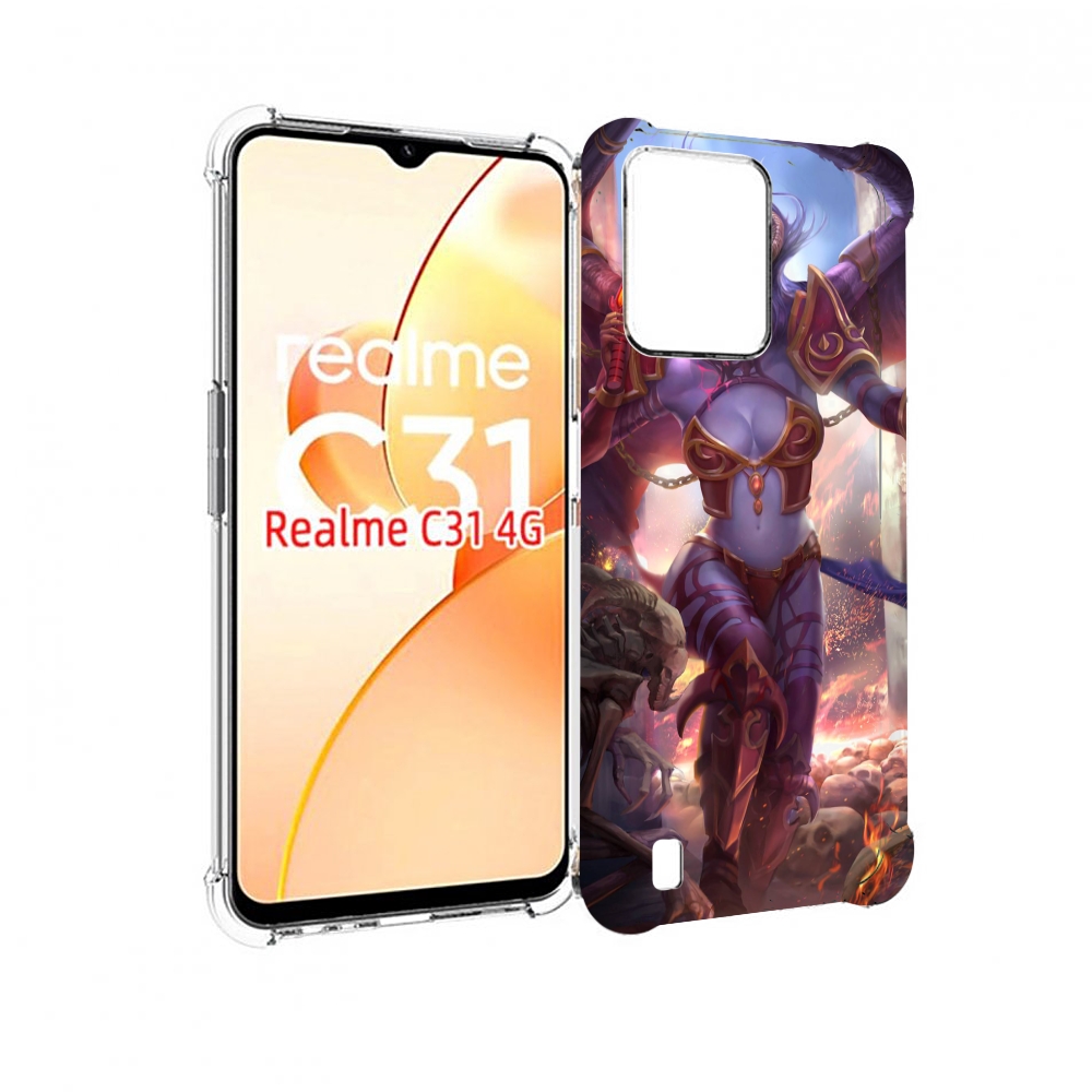 

Чехол MyPads queen of pain dota 2 для OPPO Realme C31, Прозрачный, Tocco