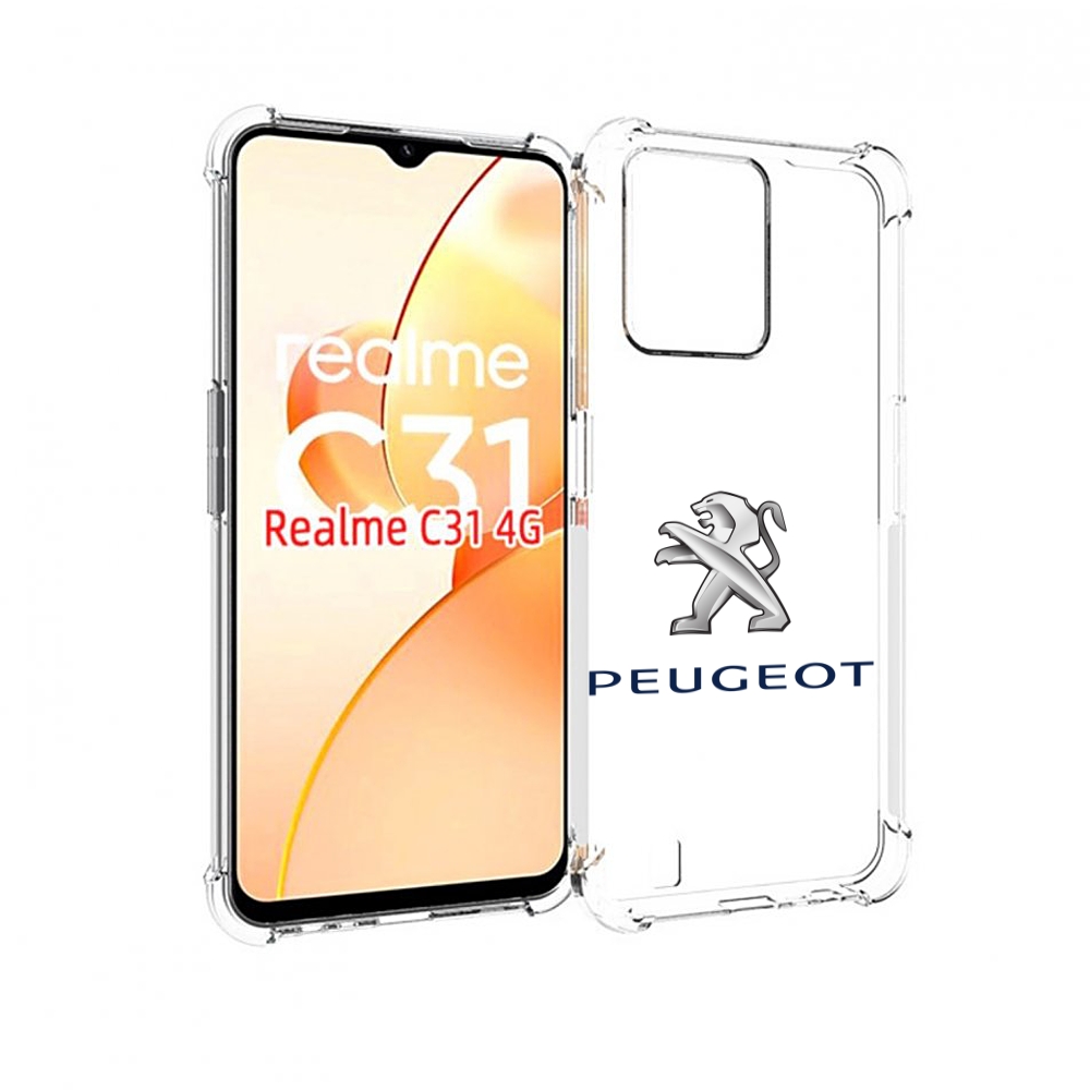 

Чехол MyPads peugeot-3 мужской для OPPO Realme C31, Прозрачный, Tocco
