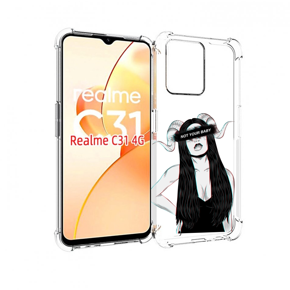 

Чехол MyPads not-your для OPPO Realme C31, Прозрачный, Tocco