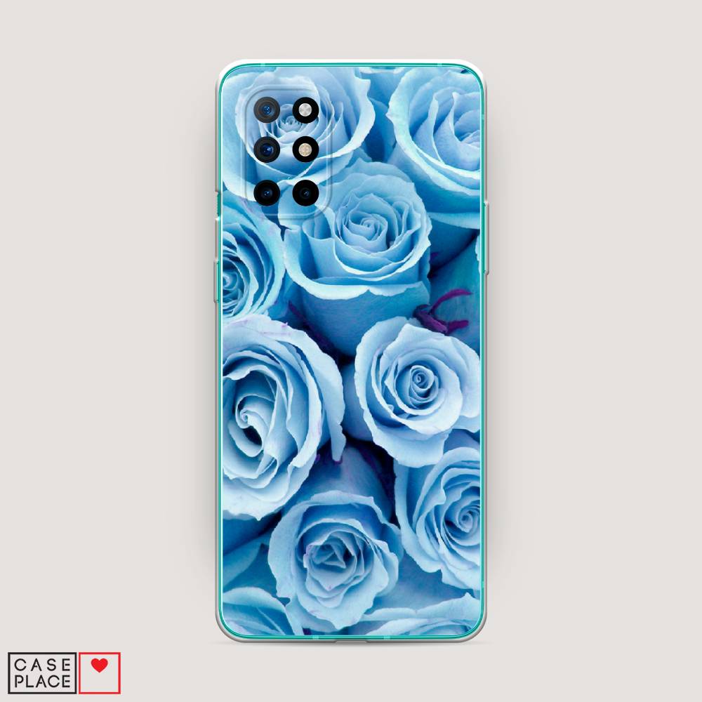 

Чехол Awog на OnePlus 8T / ВанПлас 8T "Лазурные розы", Голубой, 151150-8