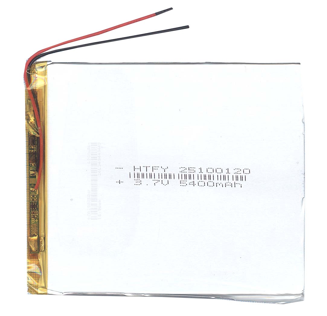 фото Аккумулятор oem li-pol 2.5*100*120мм 2pin 3.7v/5400mah