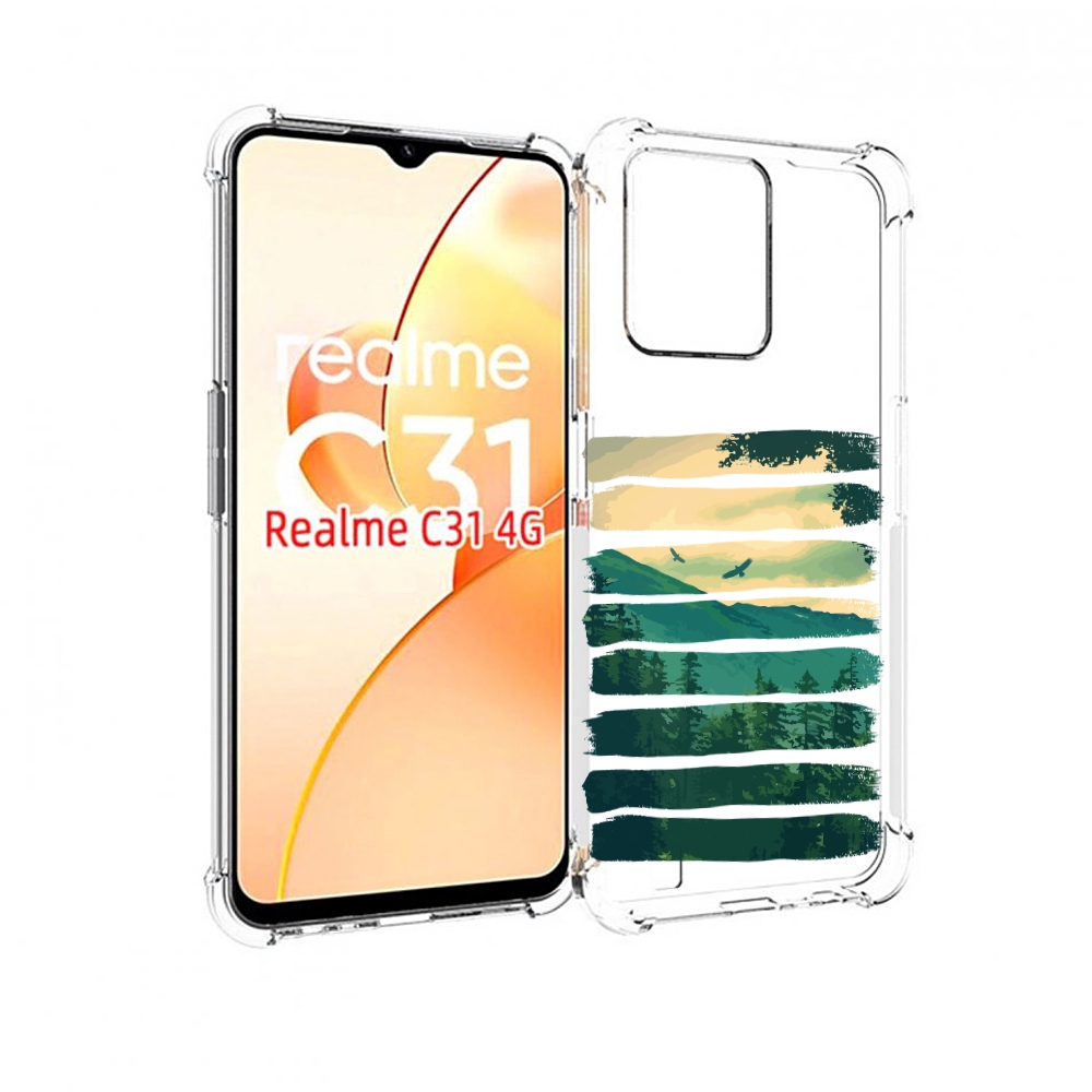 

Чехол MyPads Лесная чаща для OPPO Realme C31, Прозрачный, Tocco