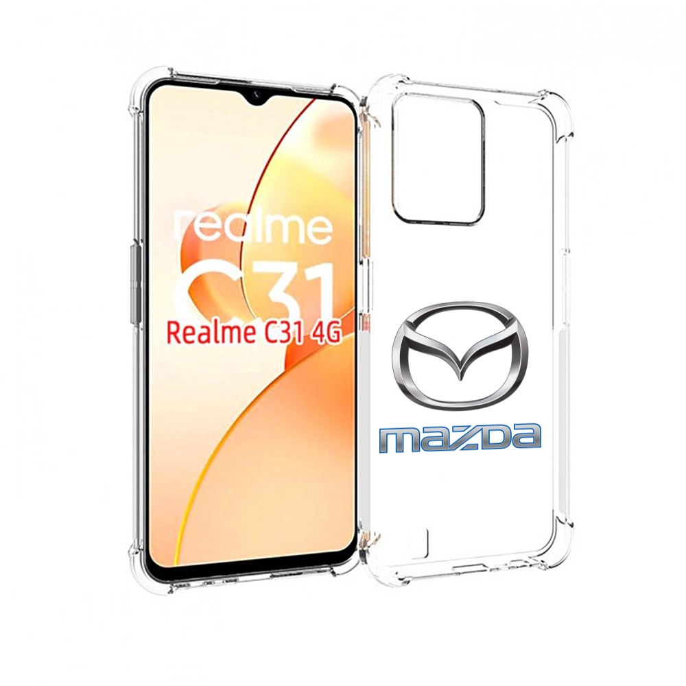 

Чехол MyPads mazda-4 мужской для OPPO Realme C31, Прозрачный, Tocco