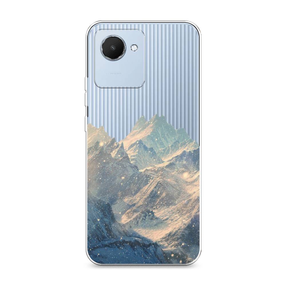 

Силиконовый чехол "Горы арт 2" на Realme C30, Разноцветный, 2510550-10