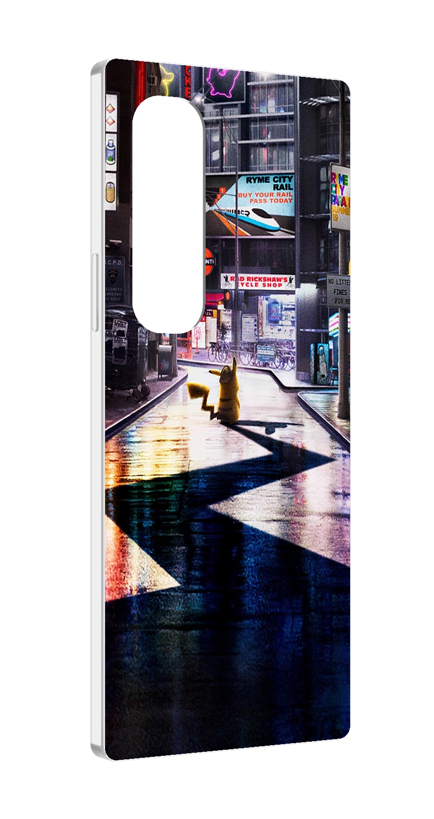 Чехол MyPads Пикачу-в-городе для Samsung Galaxy Z Fold 4 (SM-F936)