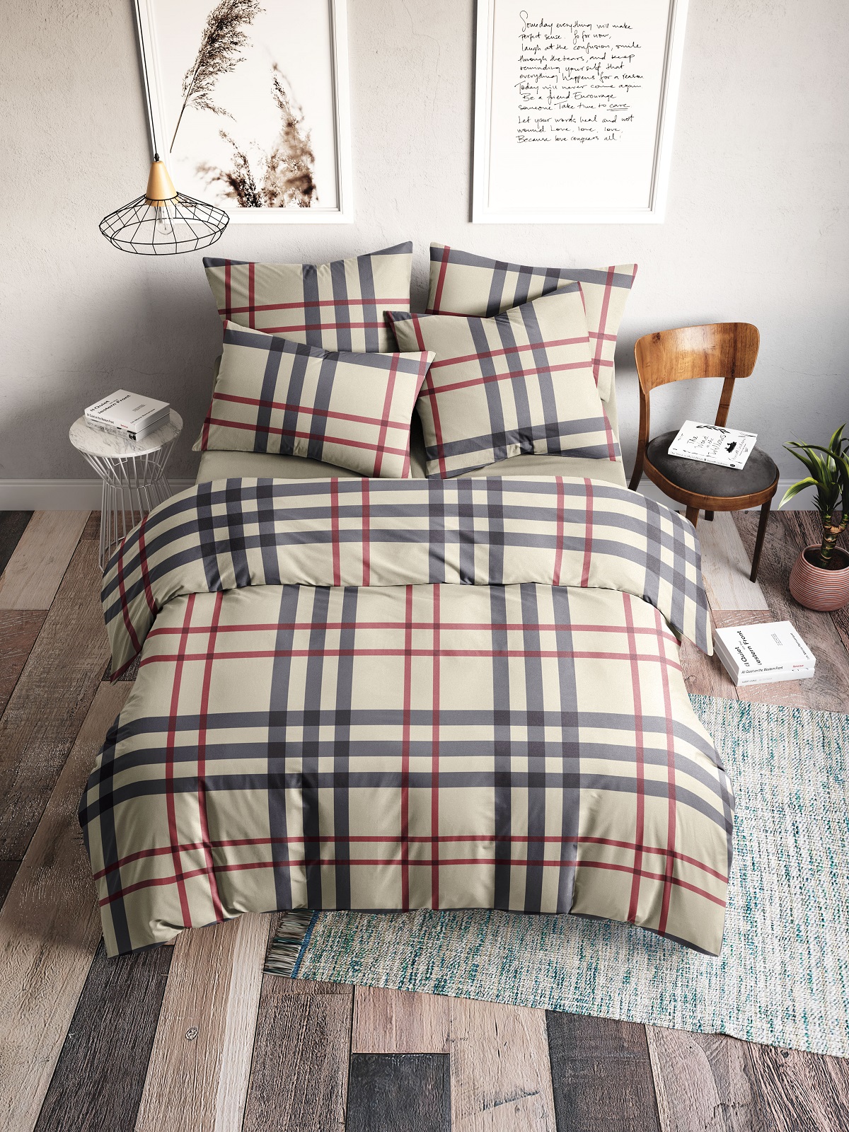 Постельное белье Веселина Бербари 70736-1+70648-5 Бязь 120гр. ЕВРО 50х70 (2) стандарт