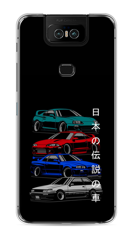 

Чехол Awog на Asus Zenfone 6 ZS630KL "JDM Legend cars", Зеленый;красный;синий, 43950-5